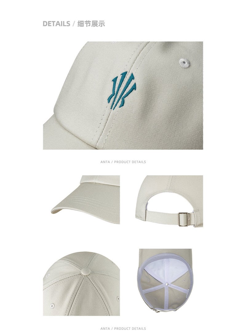 انتا قبعة بيسبول أنتا أصلية قابلة للتعديل بحافة منحنية – قبعة رياضية كاجوال (بيج) - Image 2